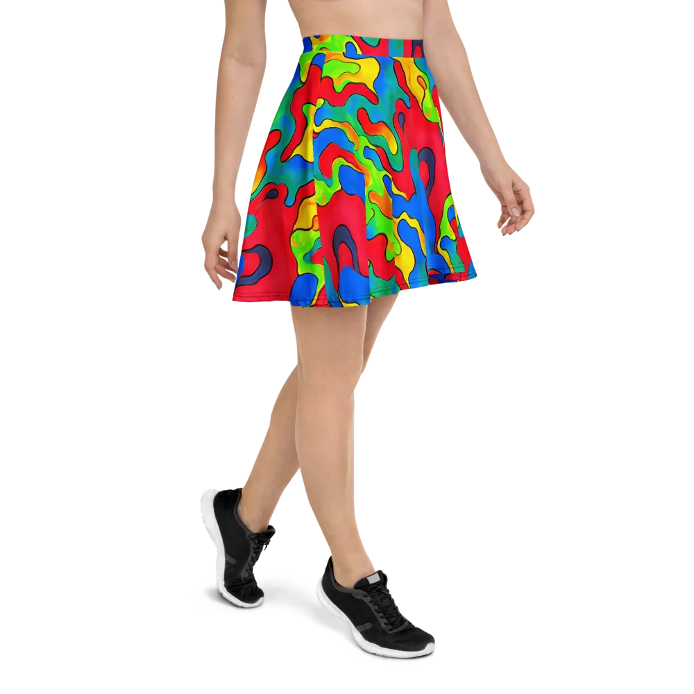 Splash of Joy on Skater Skirt — Right