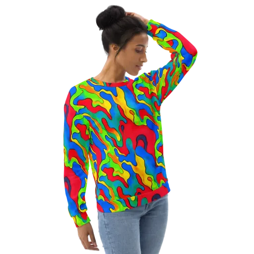 Splash of Joy on a Sweatshirt