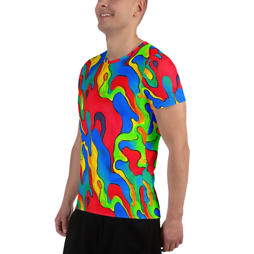 Splash of Joy on Men's Athletic T-Shirt — Left