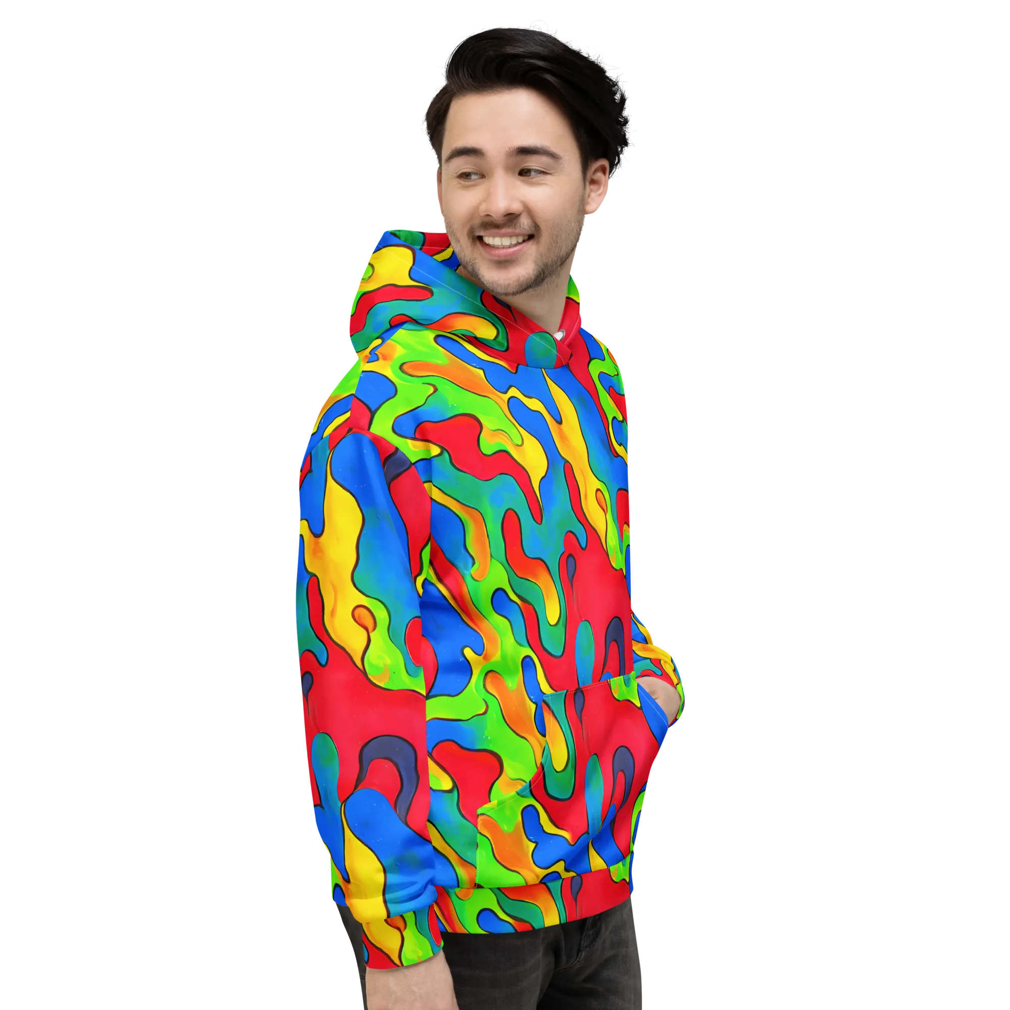 Splash of Joy on Hoodie — Right