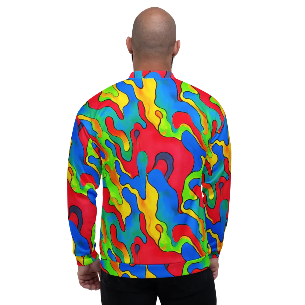 Splash of Joy on Bomber Jacket — Back