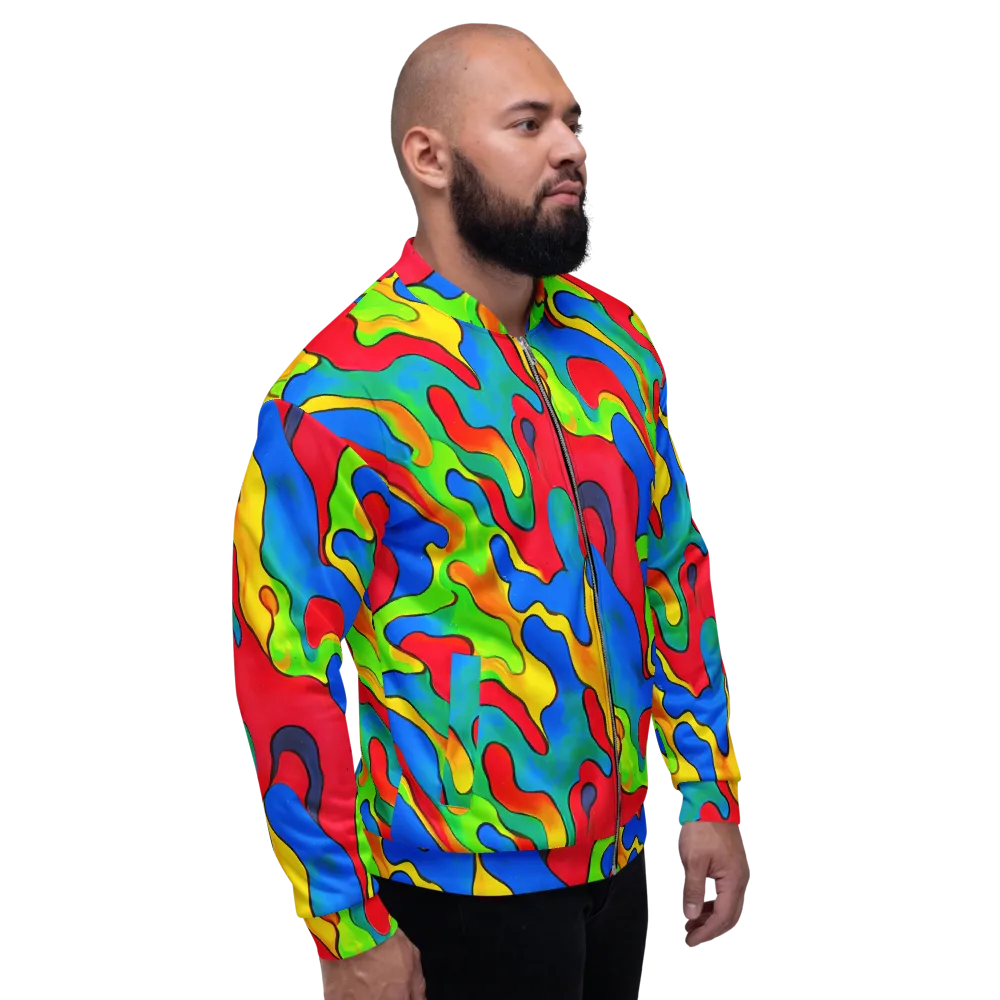 Splash of Joy on Bomber Jacket — Right