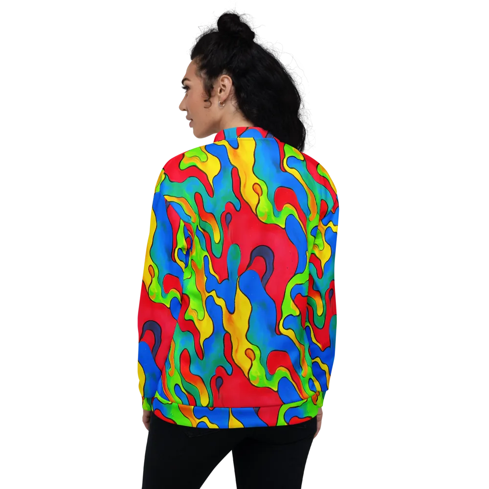 Splash of Joy on Bomber Jacket — Back