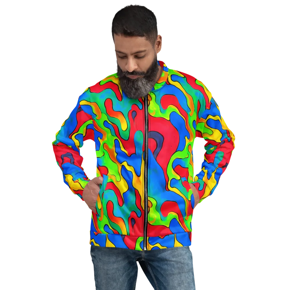 Splash of Joy on Bomber Jacket — Front