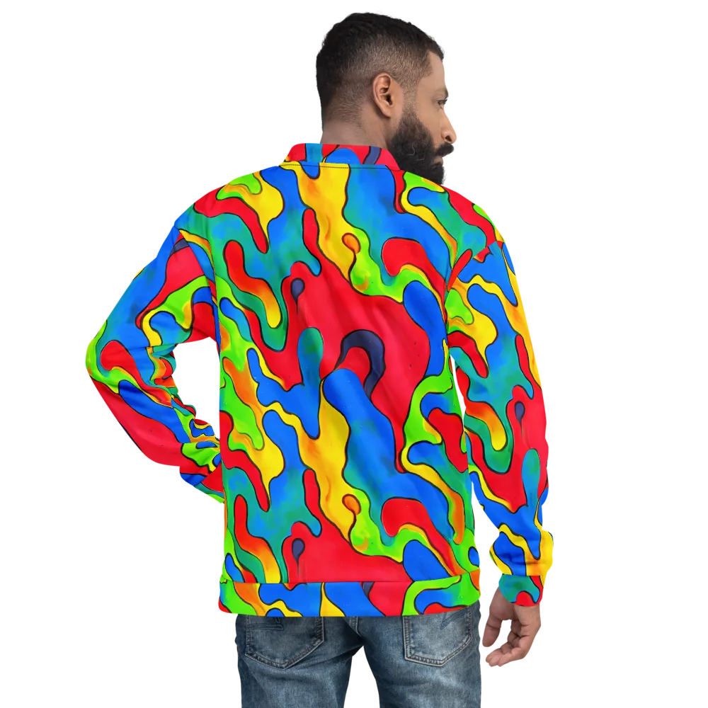 Splash of Joy on Bomber Jacket — Back