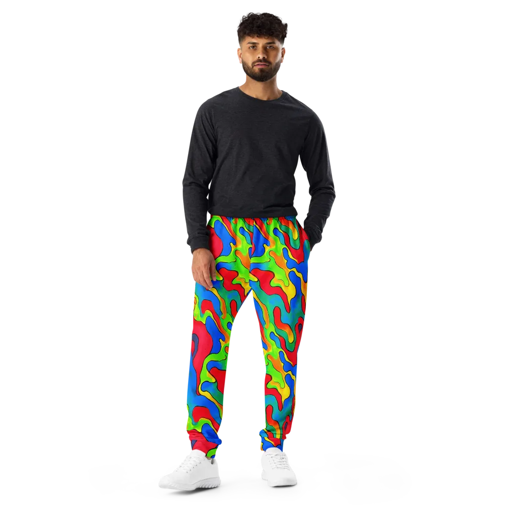Splash of Joy on Men's Joggers — Front