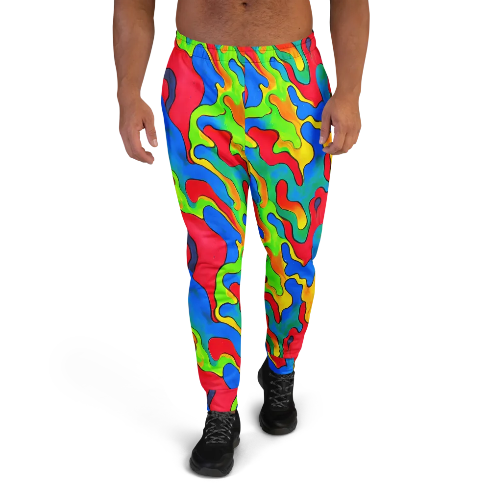 Splash of Joy on Men's Joggers — Front