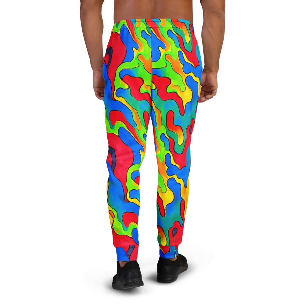 Splash of Joy on Men's Joggers — Back