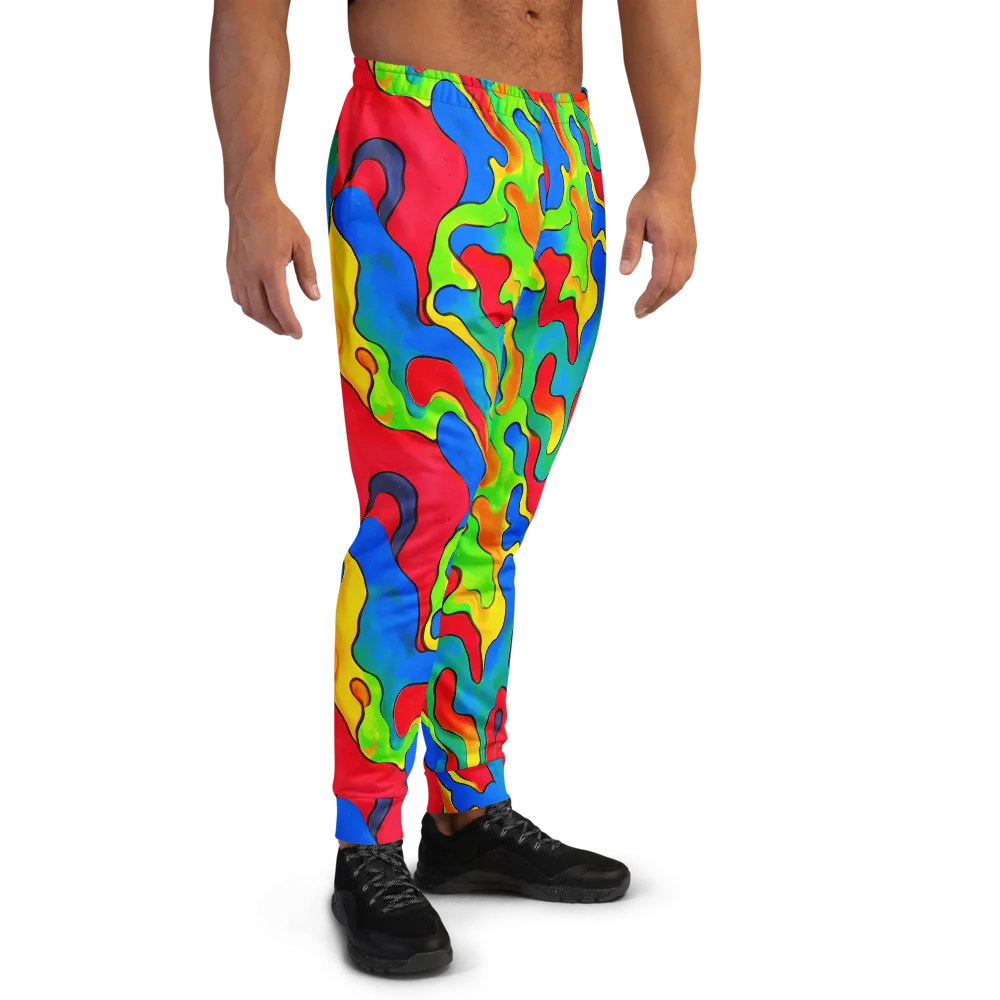 Splash of Joy on Men's Joggers — Right