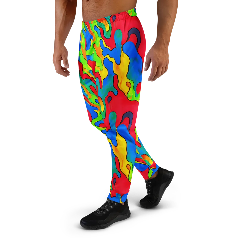 Splash of Joy on Men's Joggers — Left