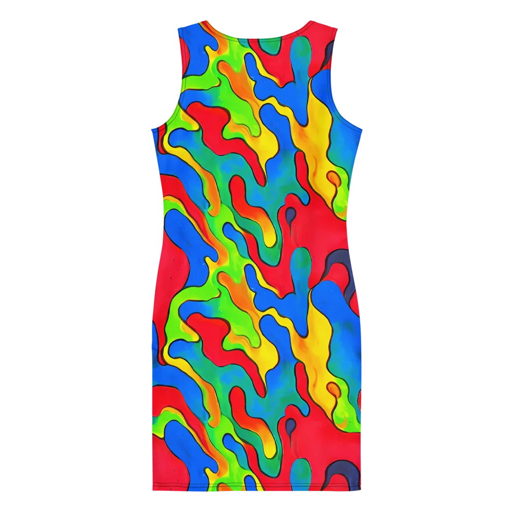 Splash of Joy on Bodycon Dress — Back