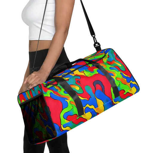 Splash of Joy on a Duffle Bag