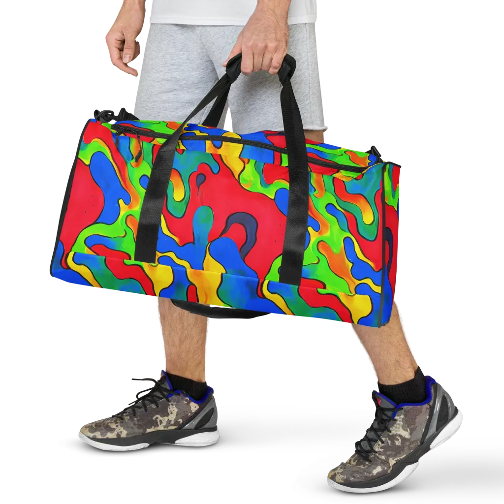 Splash of Joy on Duffle Bag — Front