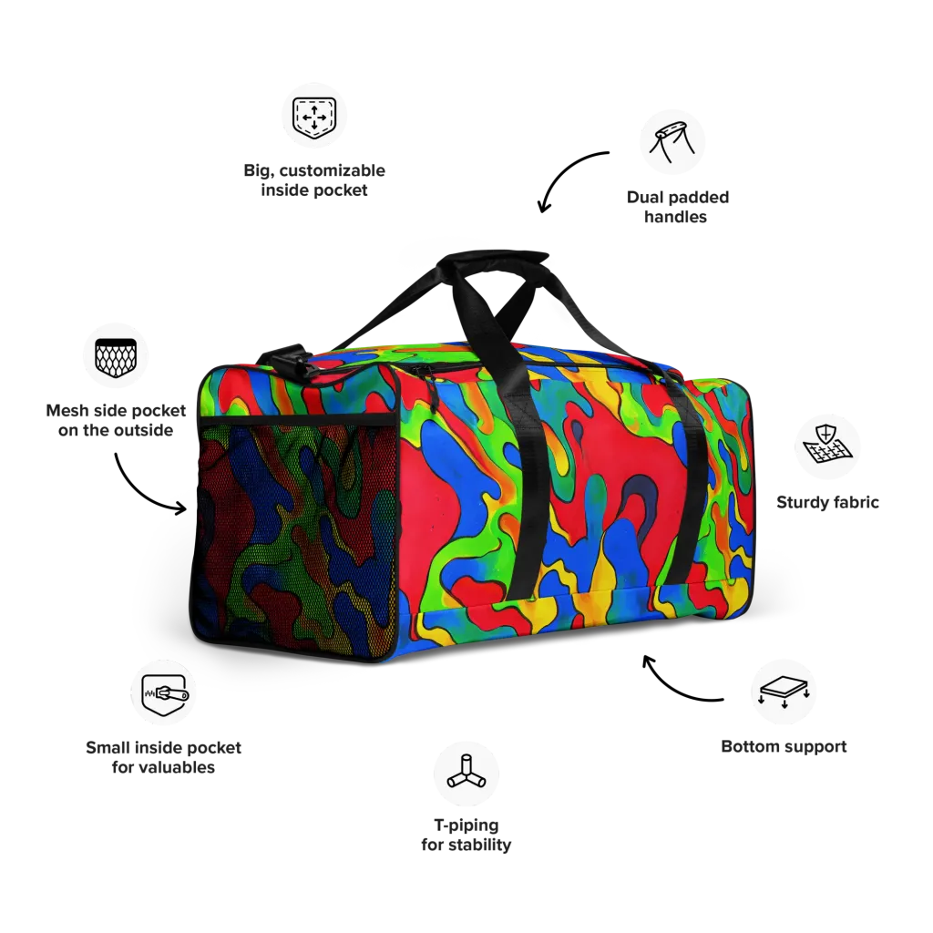 Splash of Joy on Duffle Bag — Right Front