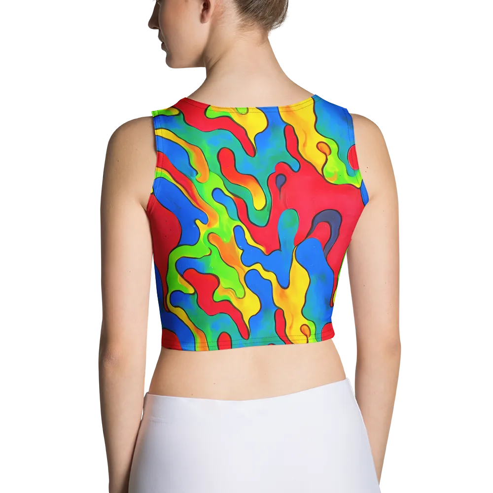 Splash of Joy on Crop Top — Back