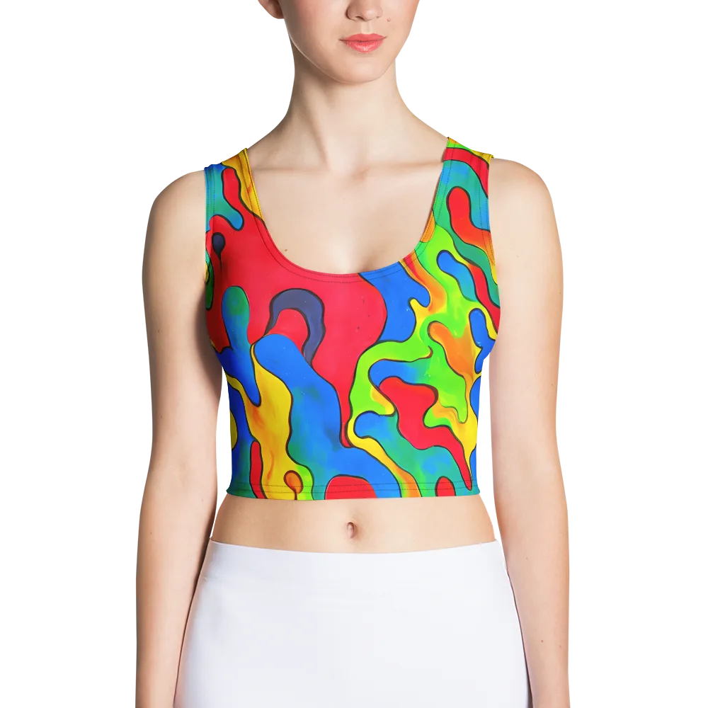 Splash of Joy on Crop Top — Front