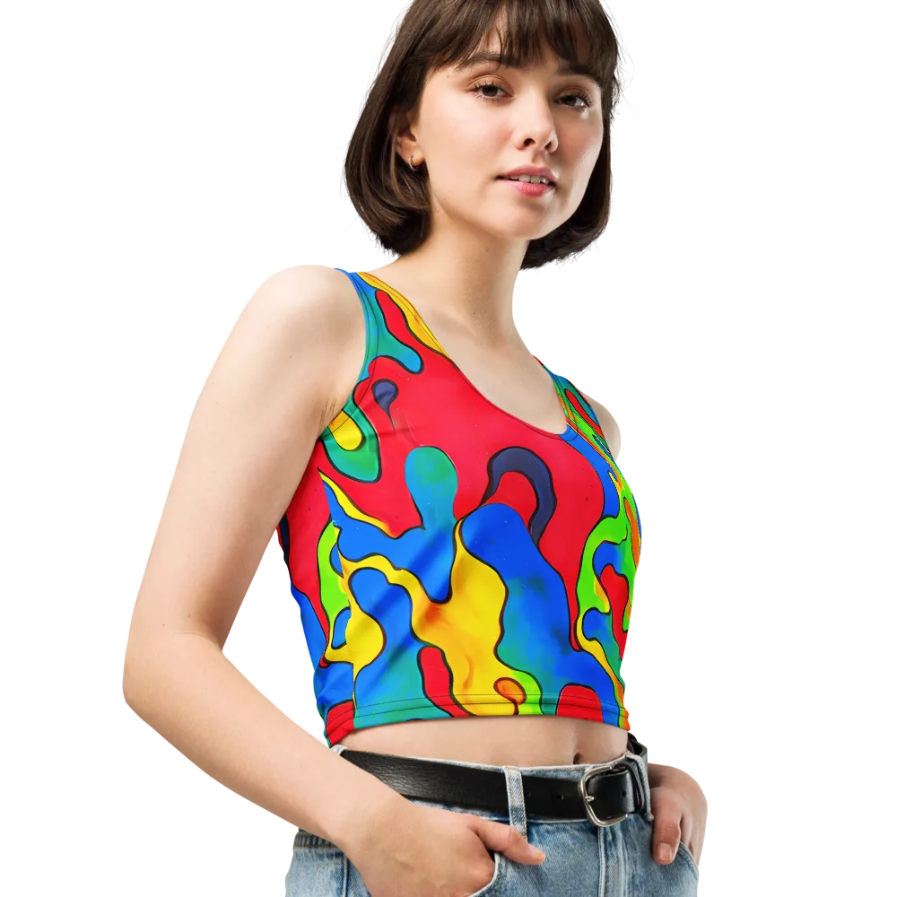 Splash of Joy on Crop Top — Right Front