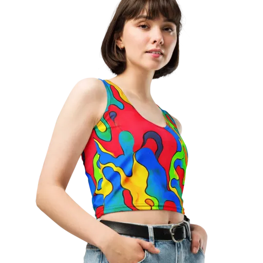 Splash of Joy on a Crop Top