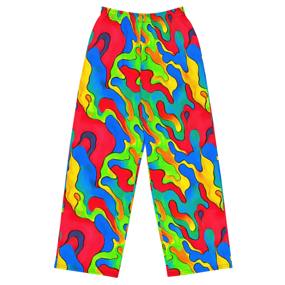 Splash of Joy on Wide-Leg Pants — Front