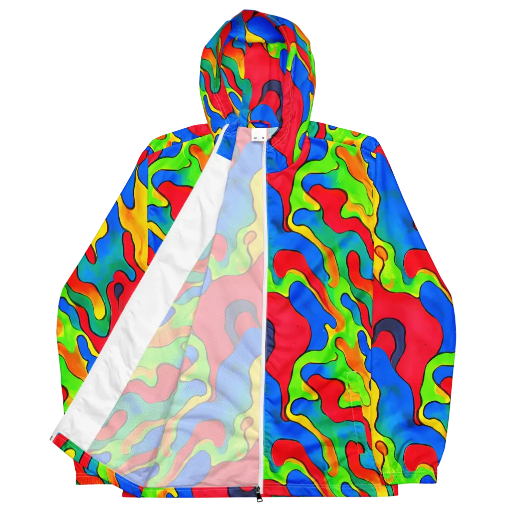 Splash of Joy on Men's Windbreaker — Front