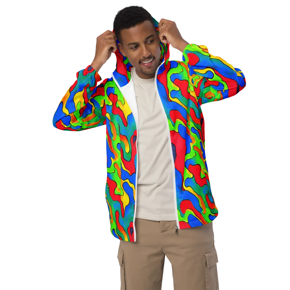 Splash of Joy on Men's Windbreaker — Front
