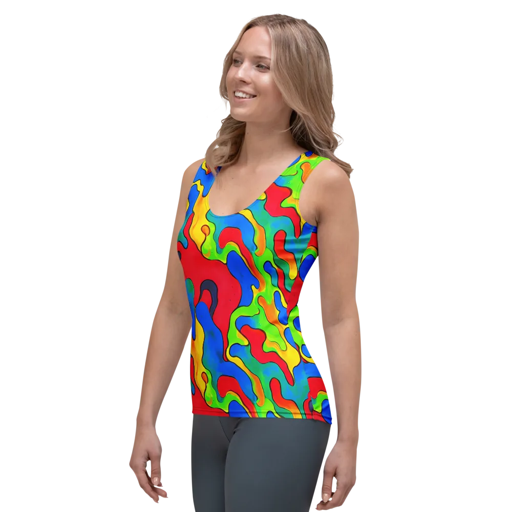 Splash of Joy on Women's Tank Top — Left Front