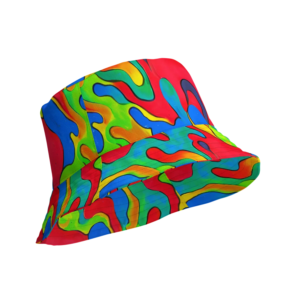 Splash of Joy on Reversible Bucket Hat — Product details Outside