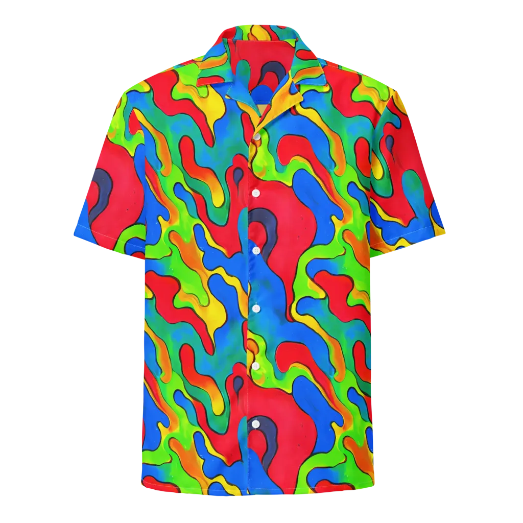 Splash of Joy on Button Shirt — Front