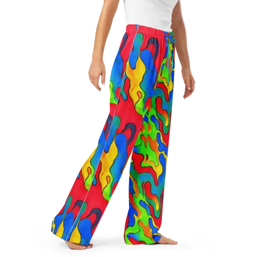 Splash of Joy on a Women's Pajama Pants