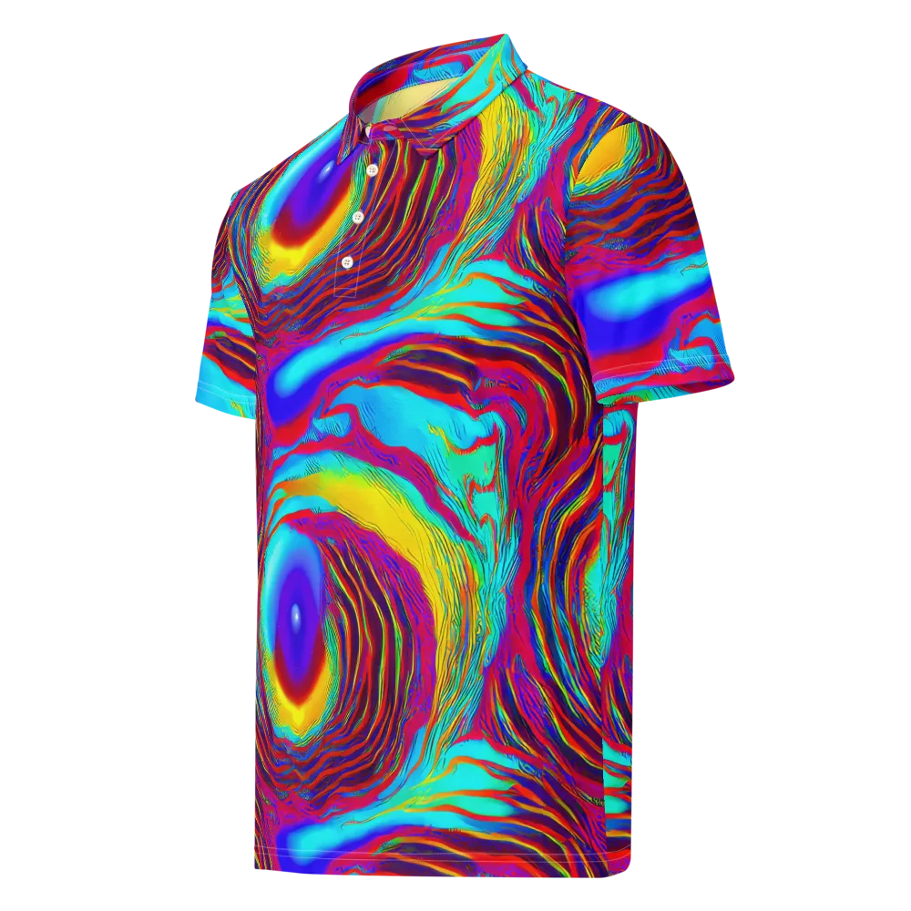 Kapoor Vortex on Men's Slim Fit Polo Shirt — Left Front