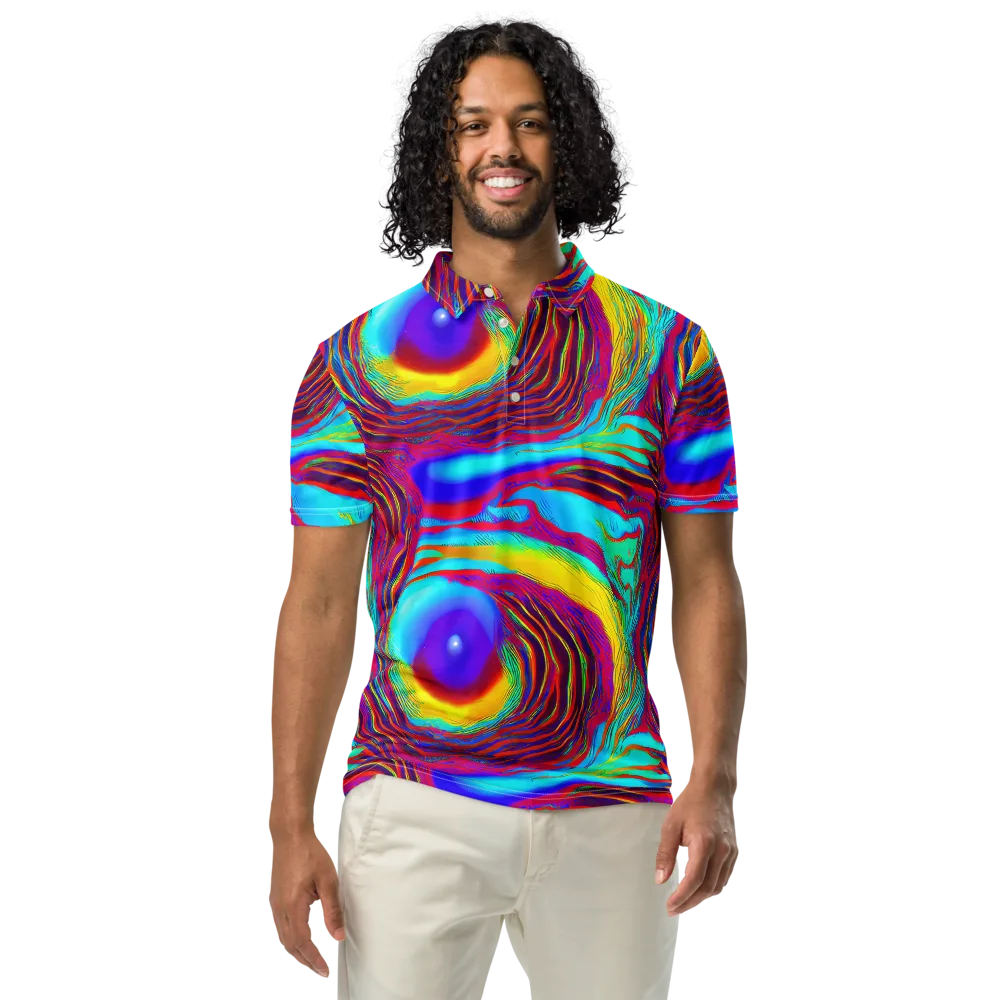 Kapoor Vortex on Men's Slim Fit Polo Shirt — Front