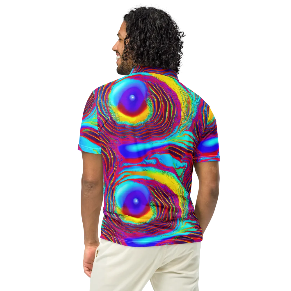Kapoor Vortex on Men's Slim Fit Polo Shirt — Back