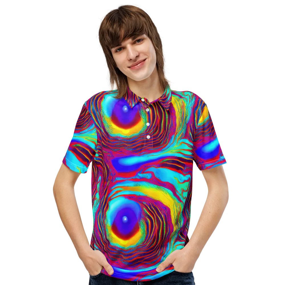 Kapoor Vortex on Men's Slim Fit Polo Shirt — Front