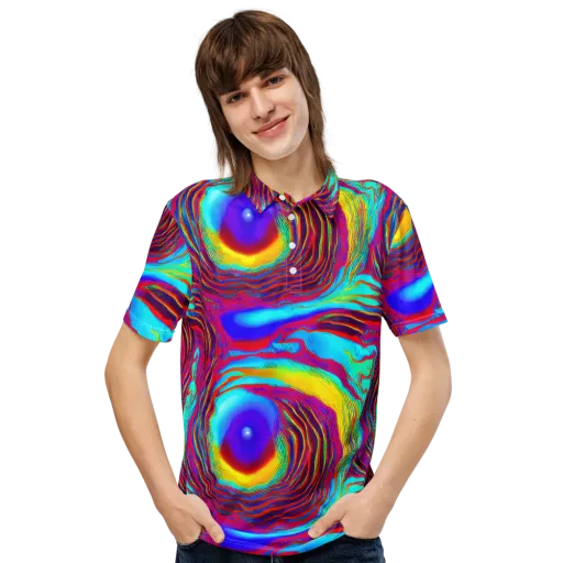 Kapoor Vortex on a Men's Slim Fit Polo Shirt