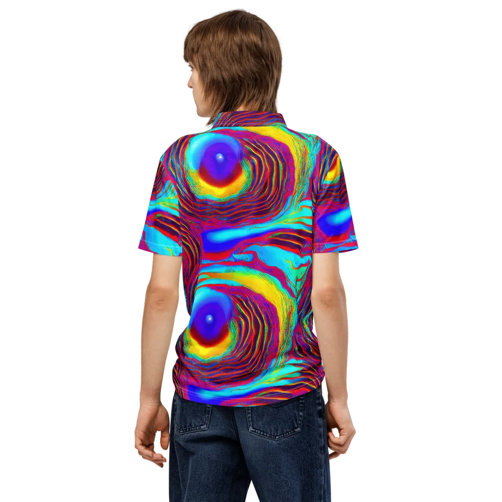 Kapoor Vortex on Men's Slim Fit Polo Shirt — Back