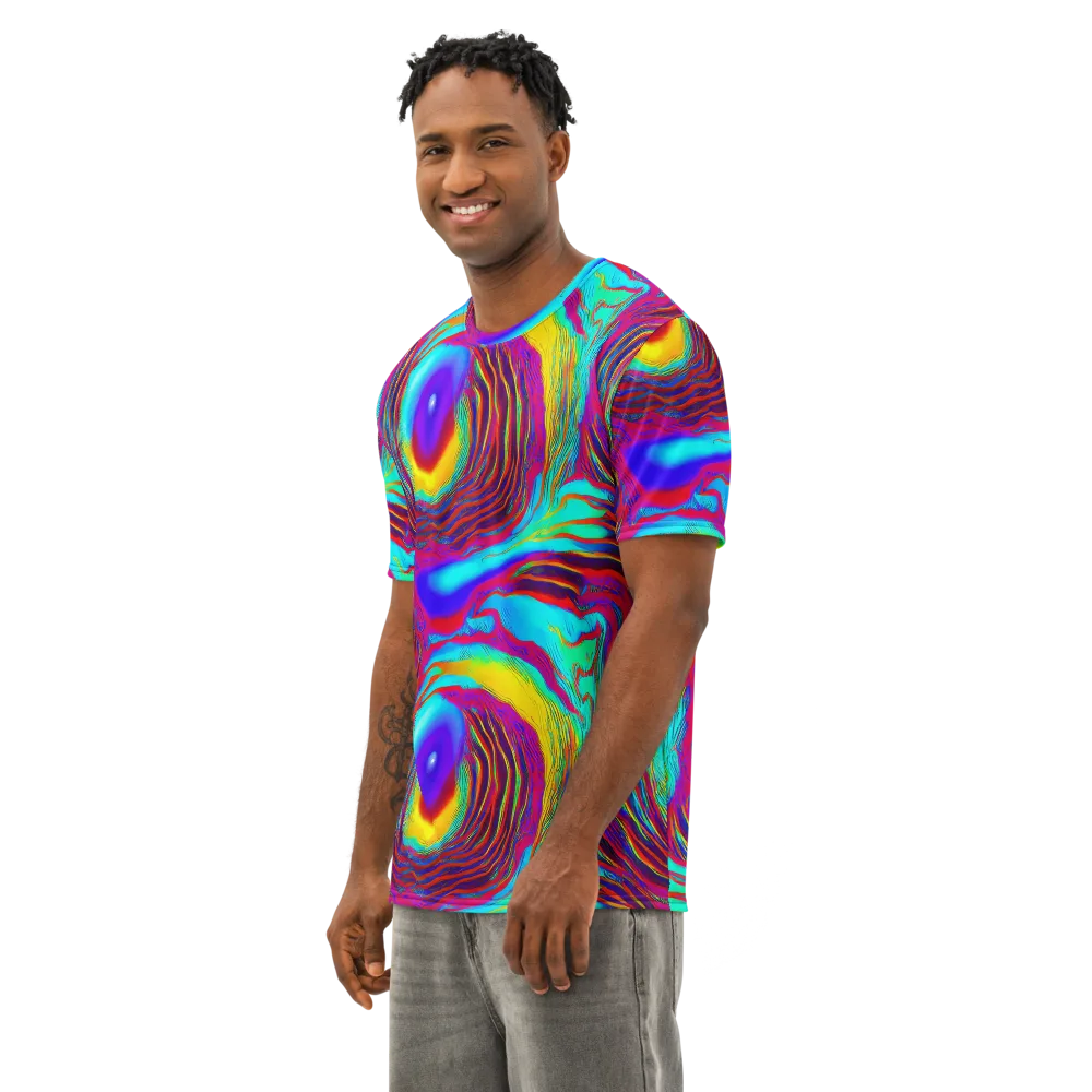 Kapoor Vortex on Men's Cotton Crew Neck T-Shirt — Left Front