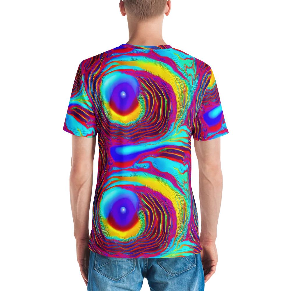 Kapoor Vortex on Men's Crew Neck T-Shirt — Back