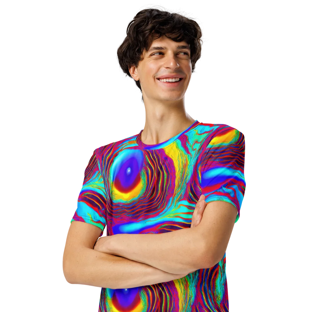 Kapoor Vortex on Men's Crew Neck T-Shirt — Left Front