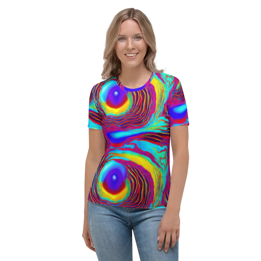 Kapoor Vortex on Women's Crew Neck T-Shirt — Front