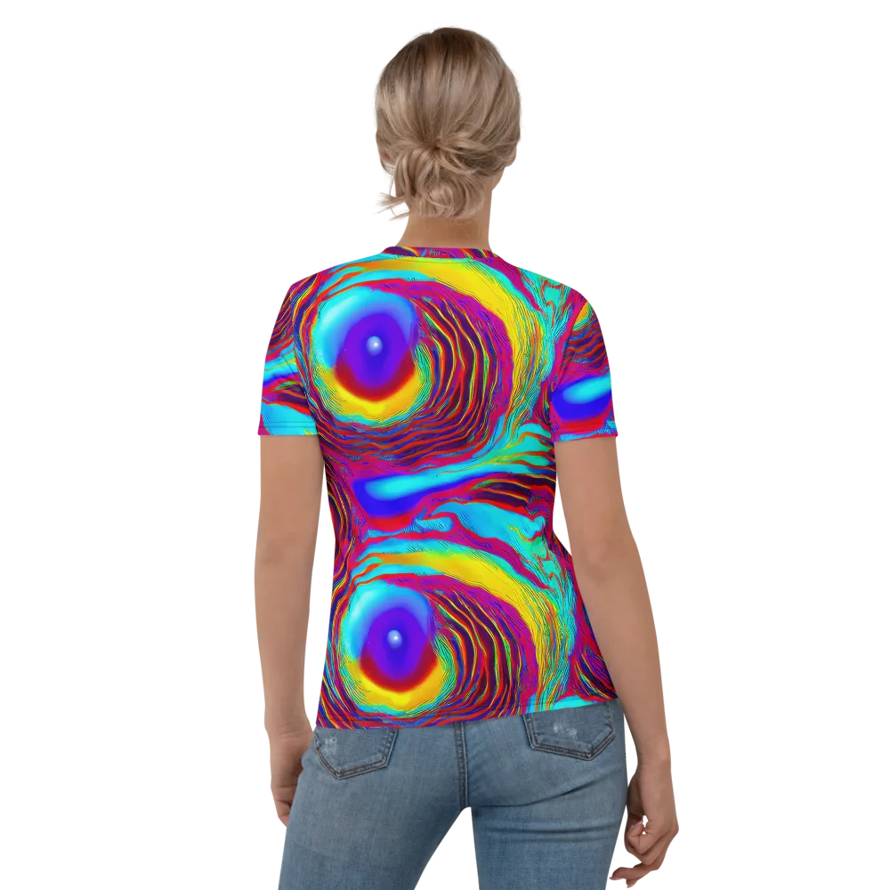 Kapoor Vortex on Women's Crew Neck T-Shirt — Back