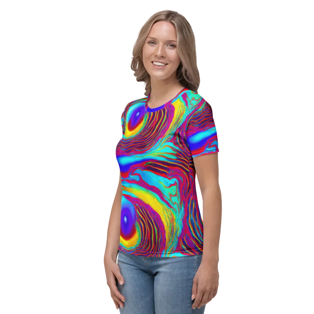 Kapoor Vortex on Women's Crew Neck T-Shirt — Left