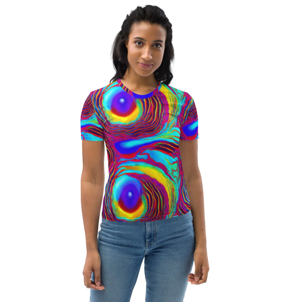 Kapoor Vortex on Women's Crew Neck T-Shirt — Front