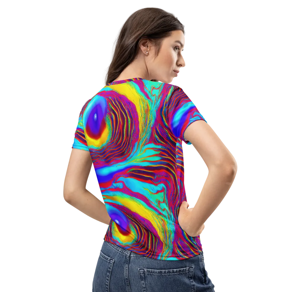 Kapoor Vortex on Women's Crew Neck T-Shirt — Back