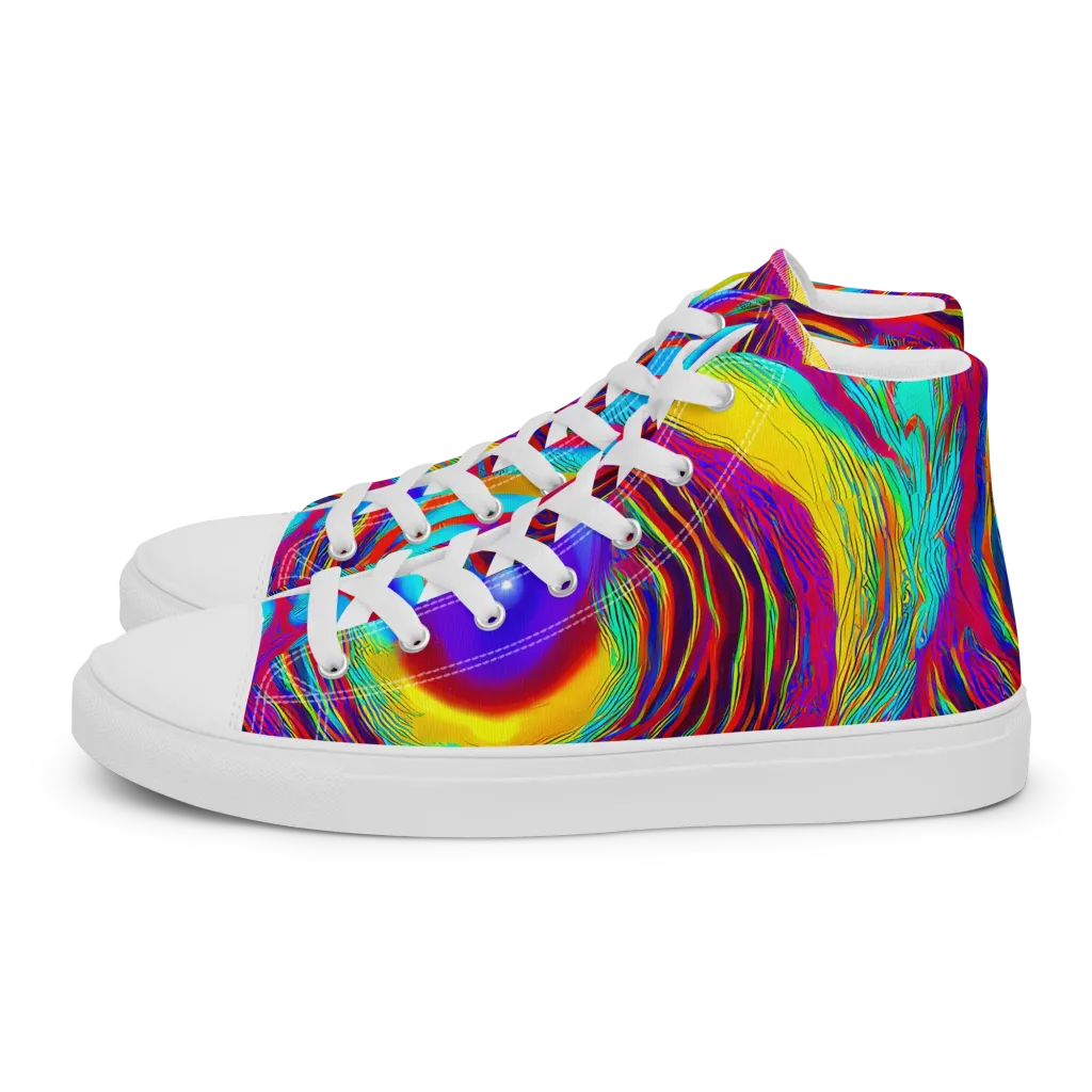 Kapoor Vortex on Women's High Top Canvas Shoes — Left