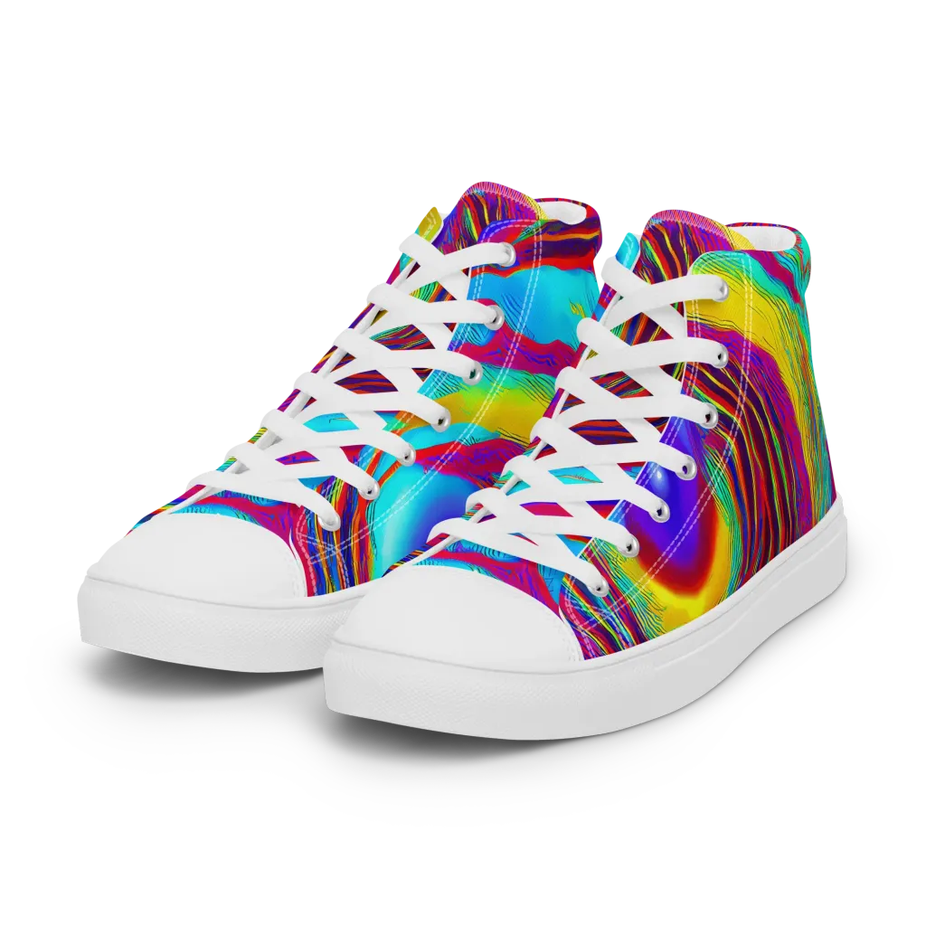 Kapoor Vortex on Women's High Top Canvas Shoes — Left Front