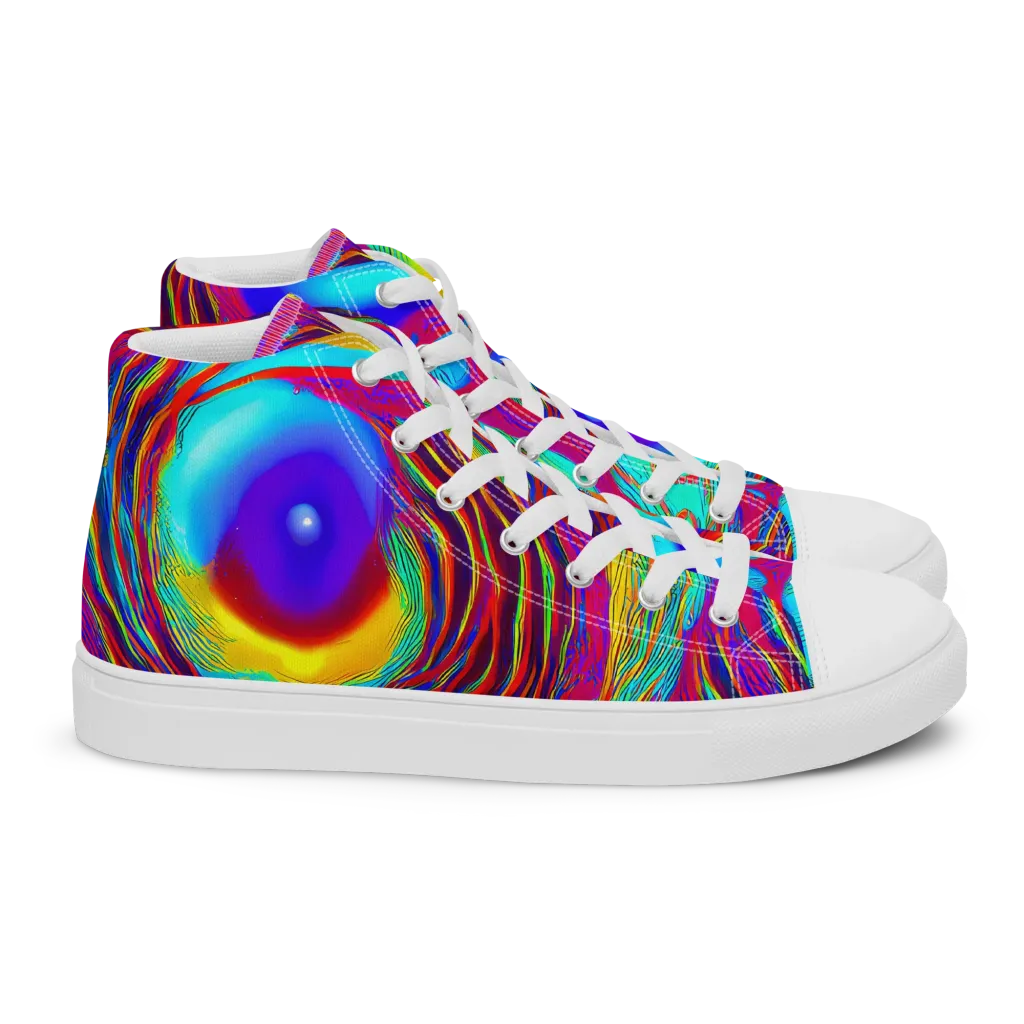 Kapoor Vortex on Women's High Top Canvas Shoes — Right