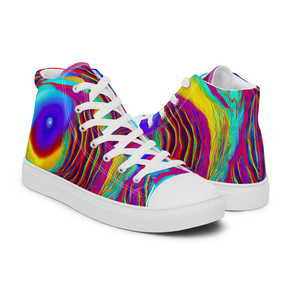 Kapoor Vortex on Women's High Top Canvas Shoes — Right
