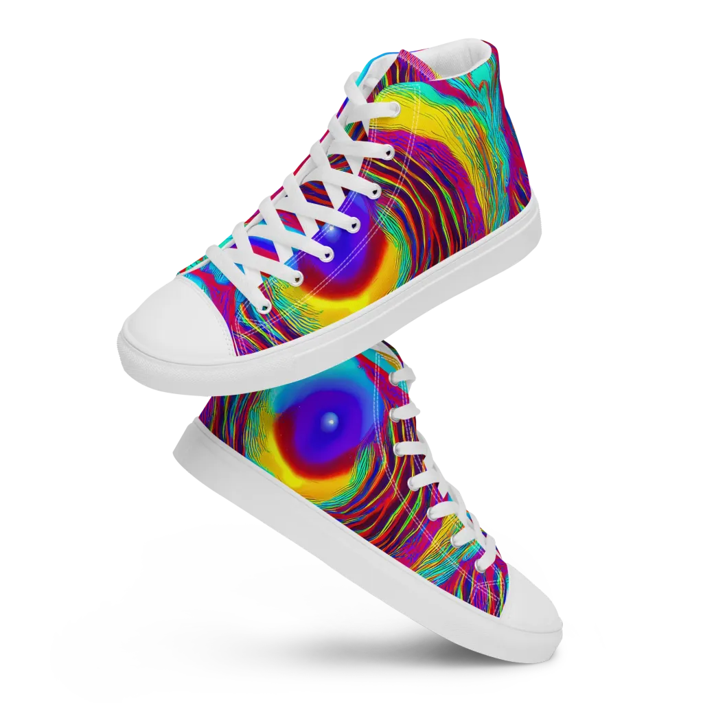 Kapoor Vortex on Women's High Top Canvas Shoes — Front