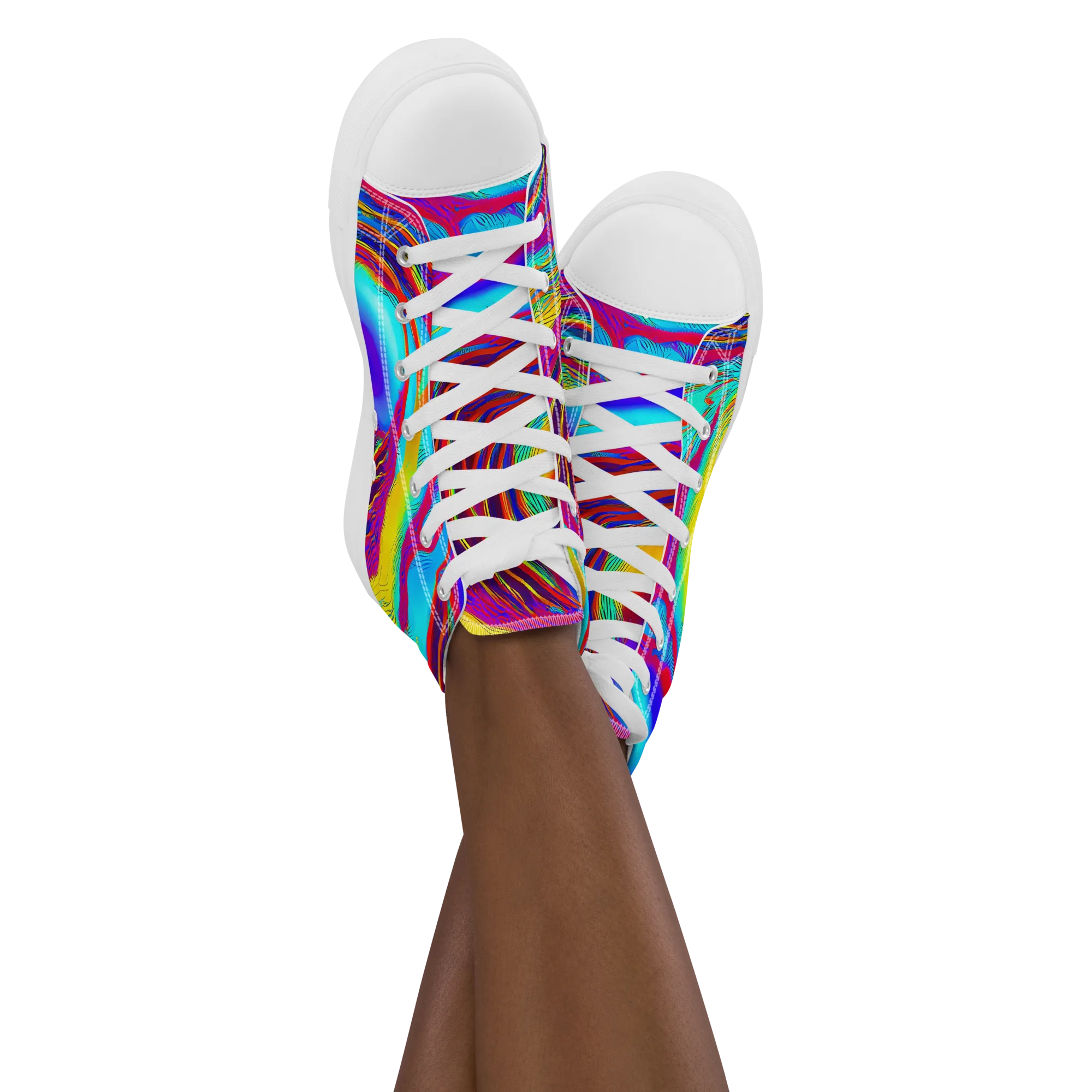 Kapoor Vortex on Women's High Top Canvas Shoes — Front
