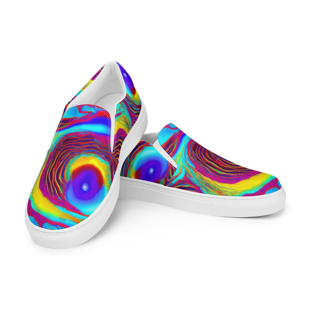 Kapoor Vortex on Men's Slip-On Canvas Shoes — Left Front